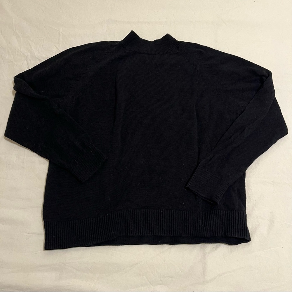 Quince Cotton Mock Neck Sweater